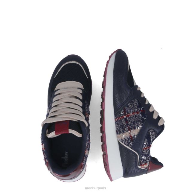 Menbur femmes amarante DVZ86633 baskets bleu foncé