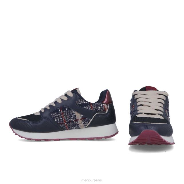 Menbur femmes amarante DVZ86633 baskets bleu foncé