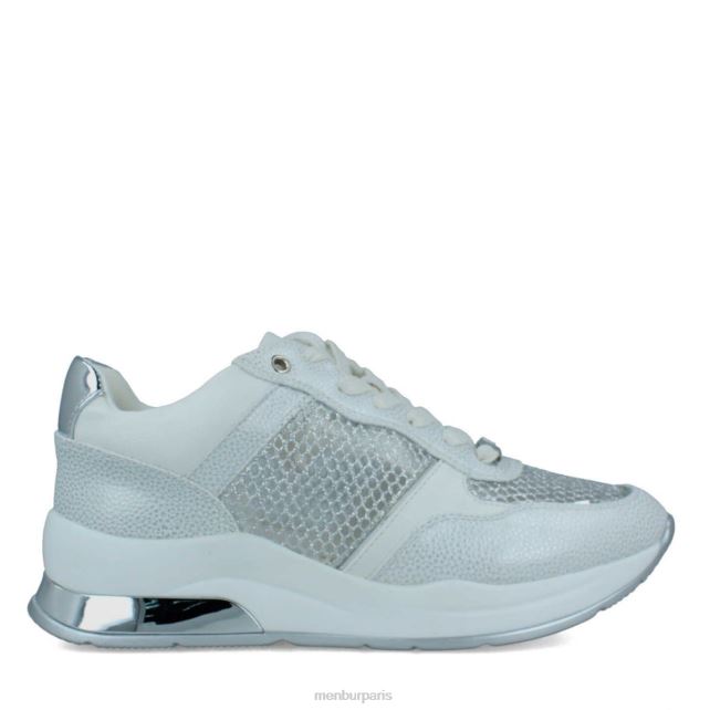 Menbur femmes tresse DVZ863672 baskets argent