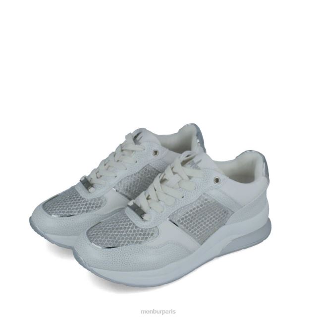 Menbur femmes tresse DVZ863672 baskets argent