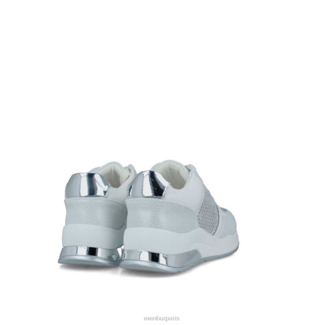 Menbur femmes tresse DVZ863672 baskets argent