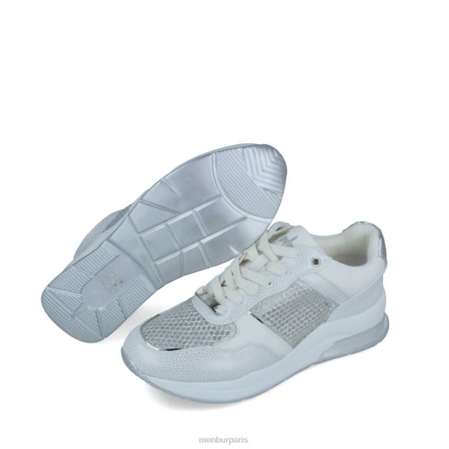 Menbur femmes tresse DVZ863672 baskets argent