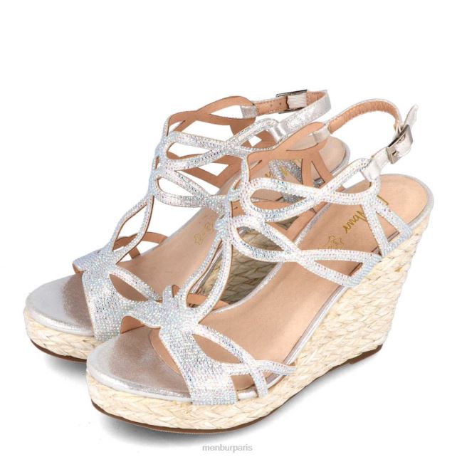Menbur femmes bitti DVZ863613 chaussure chic et décontractée argent