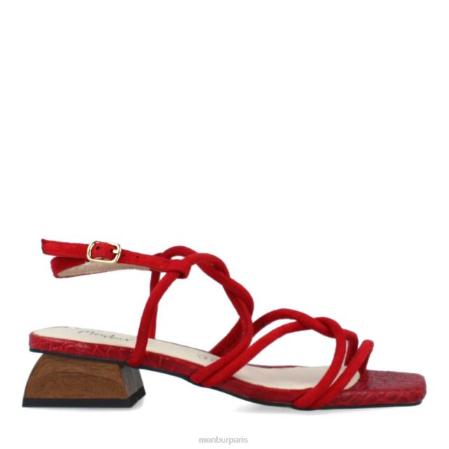 Menbur femmes capiton DVZ863547 chaussure chic et décontractée rouge