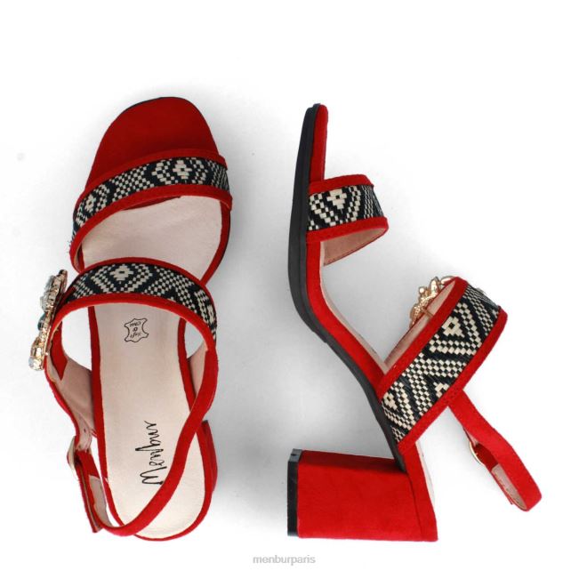 Menbur femmes ripoli DVZ863577 chaussure chic et décontractée rouge
