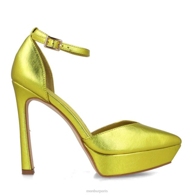Menbur femmes triangle DVZ862998 chaussure chic et décontractée jaune