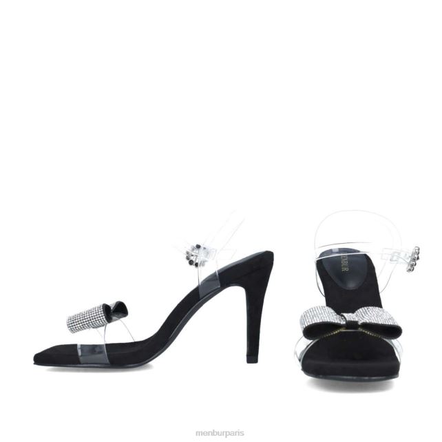 Menbur femmes dorade DVZ8673 des sandales noir