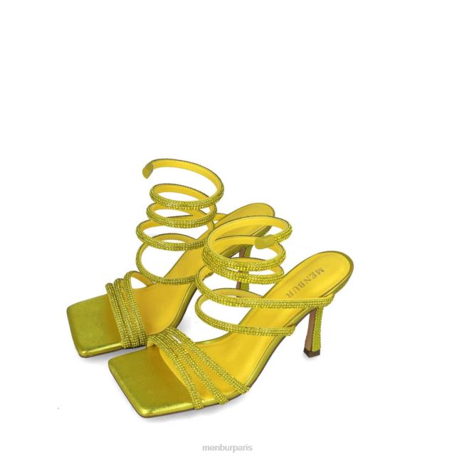 Menbur femmes lion mineur DVZ862550 des sandales jaune