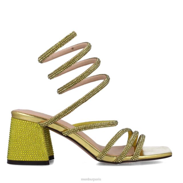Menbur femmes lion mineur DVZ862805 des sandales jaune