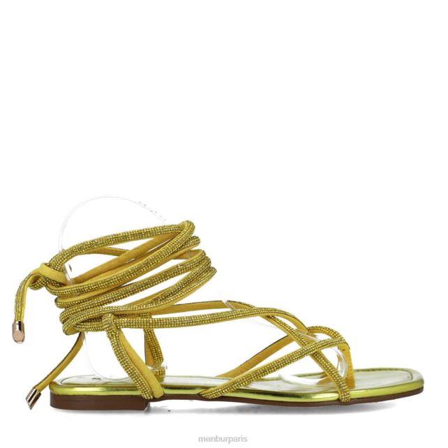 Menbur femmes lion mineur DVZ862921 des sandales jaune