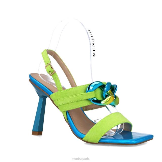 Menbur femmes réticules DVZ862894 des sandales vert