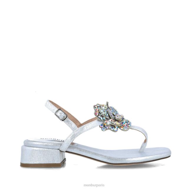 Menbur femmes réticulum DVZ862654 des sandales argent