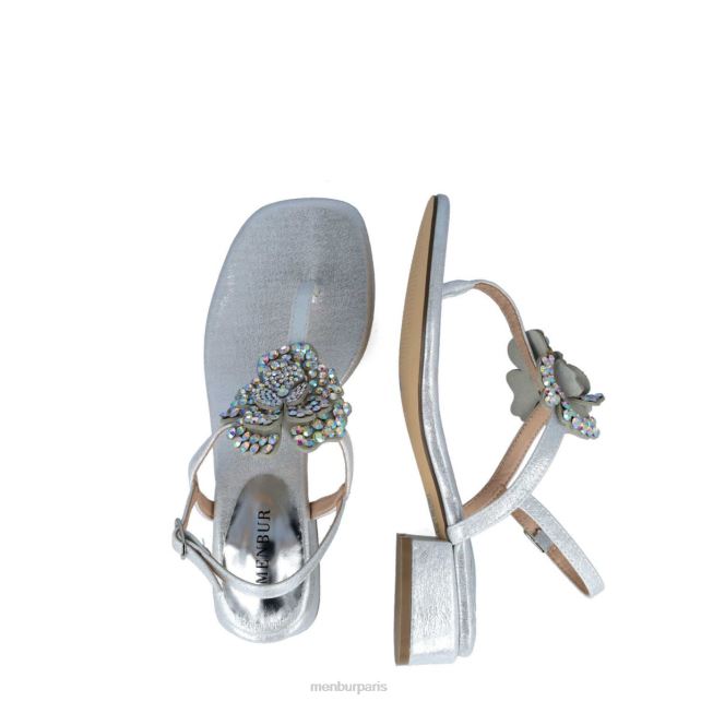 Menbur femmes réticulum DVZ862654 des sandales argent