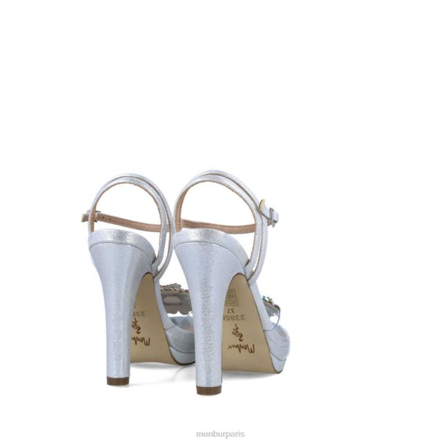 Menbur femmes réticulum DVZ862776 des sandales argent