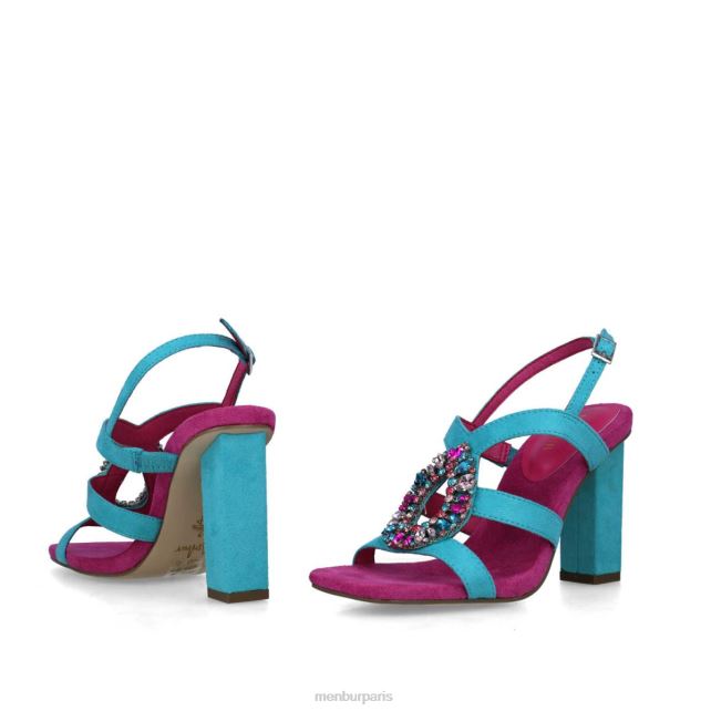 Menbur femmes sagittes DVZ862893 des sandales bleu moyen
