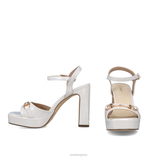 Menbur femmes sculpteur DVZ862606 des sandales blanc