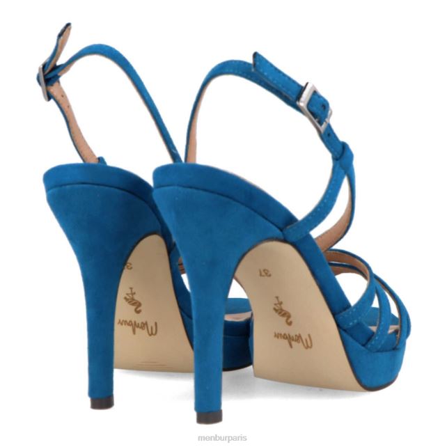 Menbur femmes barette DVZ86819 talons hauts bleu moyen