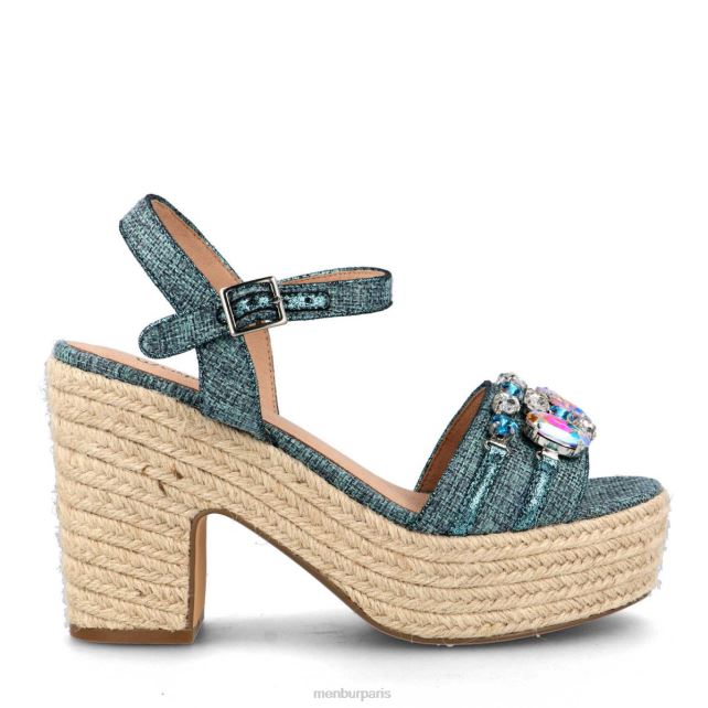 Menbur femmes baselice DVZ864998 talons hauts bleu clair