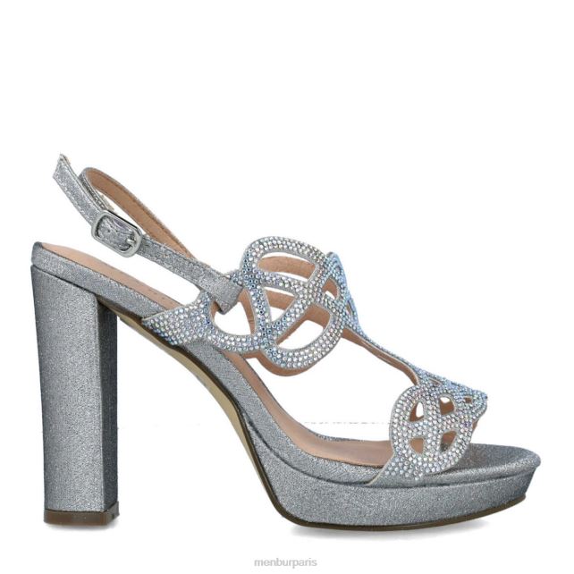 Menbur femmes bateauti DVZ861298 talons hauts argent