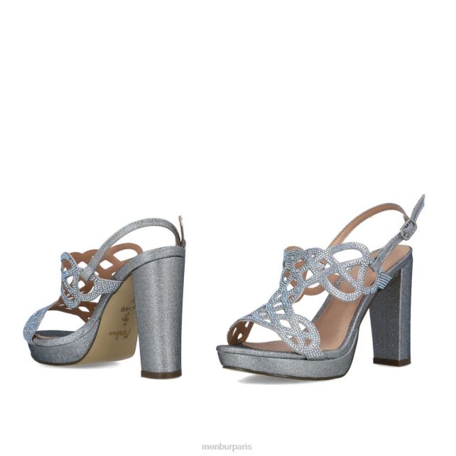 Menbur femmes bateauti DVZ861298 talons hauts argent