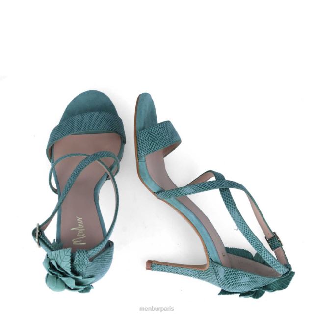 Menbur femmes blanc DVZ864575 talons hauts bleu clair