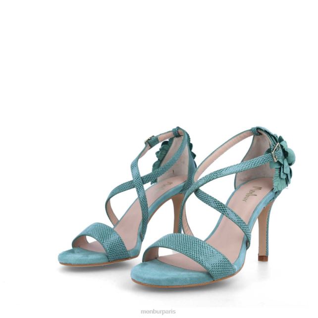 Menbur femmes blanc DVZ864575 talons hauts bleu clair