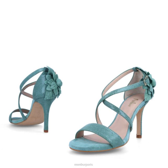 Menbur femmes blanc DVZ864575 talons hauts bleu clair