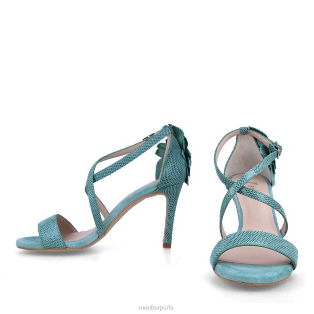 Menbur femmes blanc DVZ864575 talons hauts bleu clair