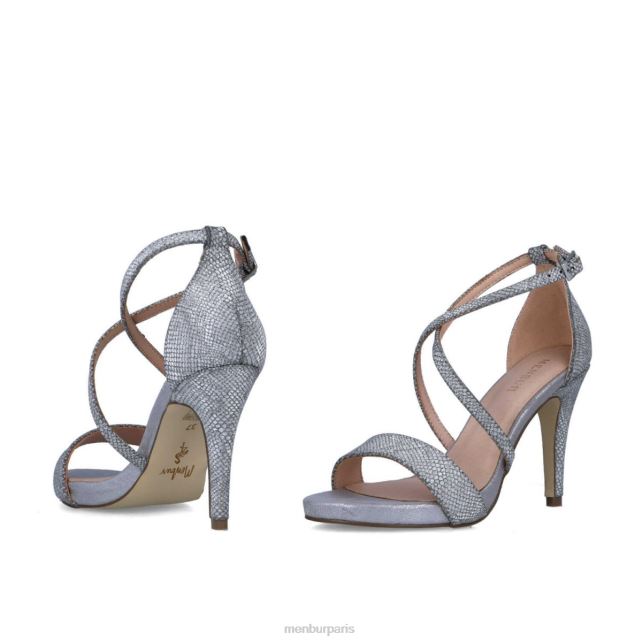 Menbur femmes brun DVZ861305 talons hauts argent