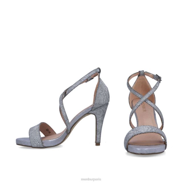 Menbur femmes brun DVZ861305 talons hauts argent