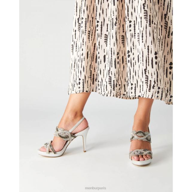 Menbur femmes brusque DVZ864817 talons hauts argent
