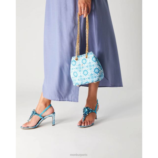 Menbur femmes ear DVZ865516 talons hauts bleu moyen