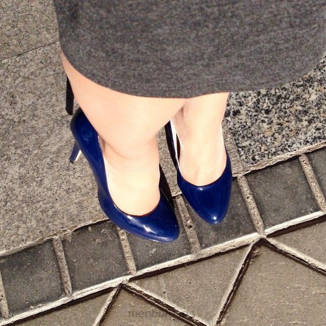 Menbur femmes farnaby DVZ864591 talons hauts bleu foncé