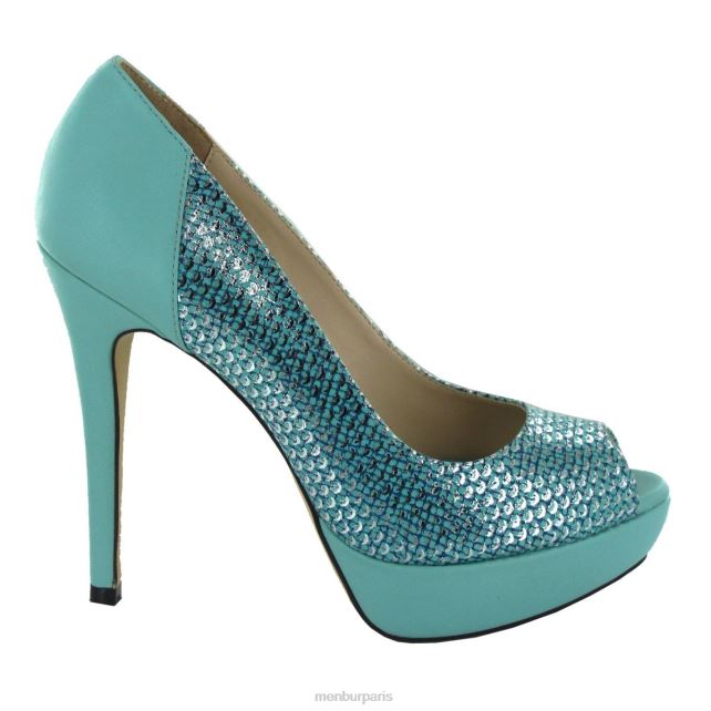 Menbur femmes lanterne DVZ864707 talons hauts bleu moyen
