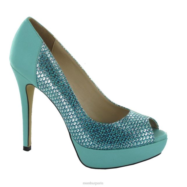 Menbur femmes lanterne DVZ864707 talons hauts bleu moyen