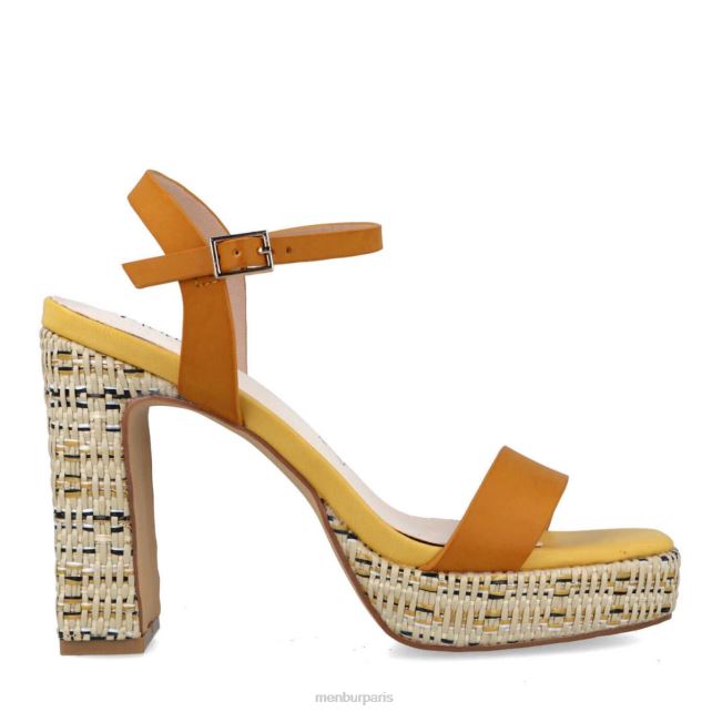 Menbur femmes liens DVZ865416 talons hauts jaune