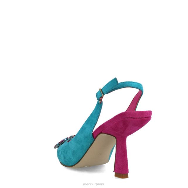 Menbur femmes sagittes DVZ865144 talons hauts bleu moyen