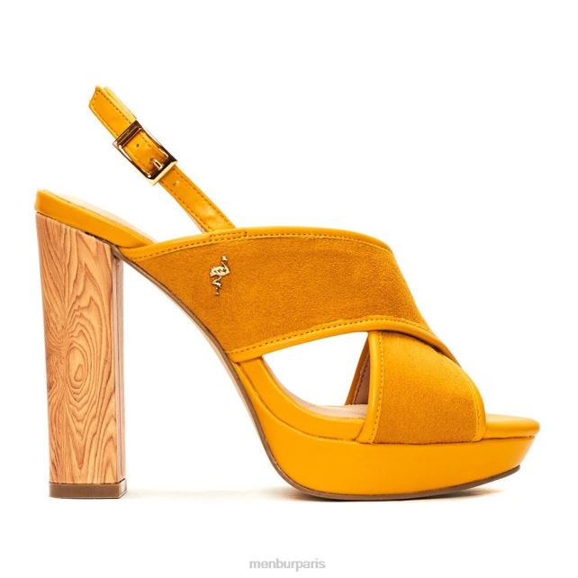 Menbur femmes voltois DVZ864131 talons hauts jaune