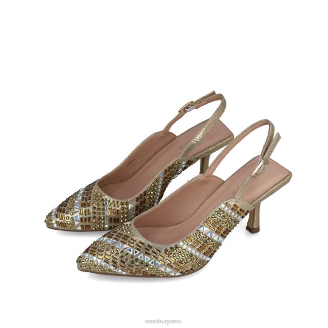 Menbur femmes Altaïr DVZ861608 talons moyens et bas or