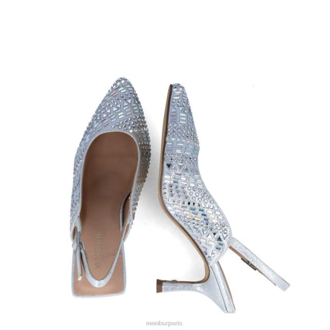 Menbur femmes Altaïr DVZ865580 talons moyens et bas argent