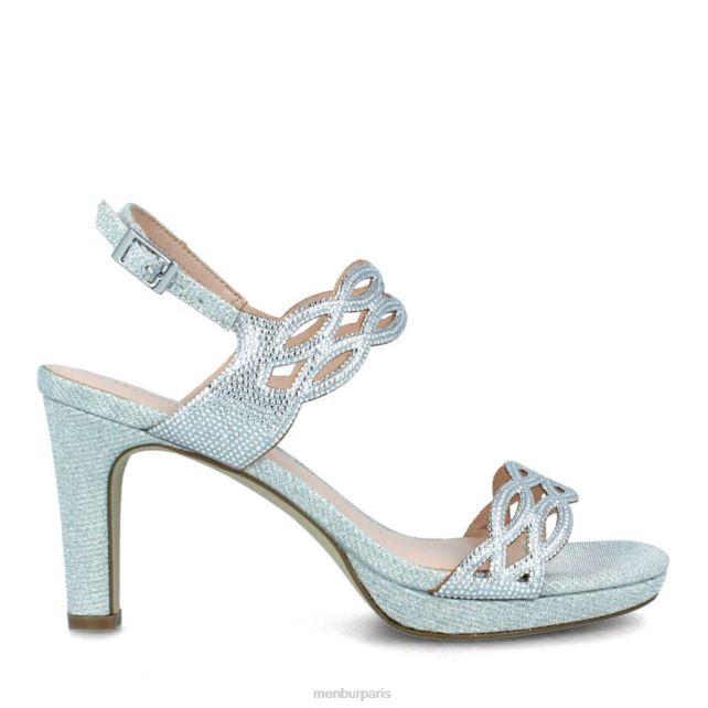 Menbur femmes Altino DVZ865798 talons moyens et bas argent