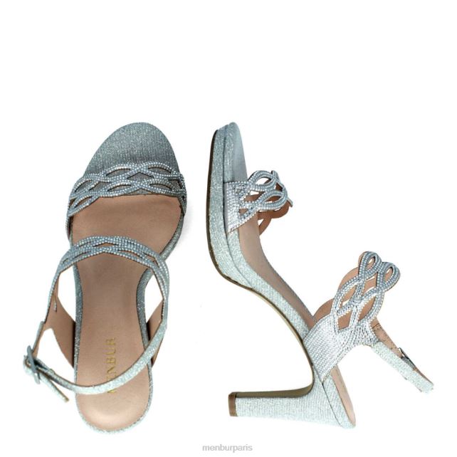 Menbur femmes Altino DVZ865798 talons moyens et bas argent