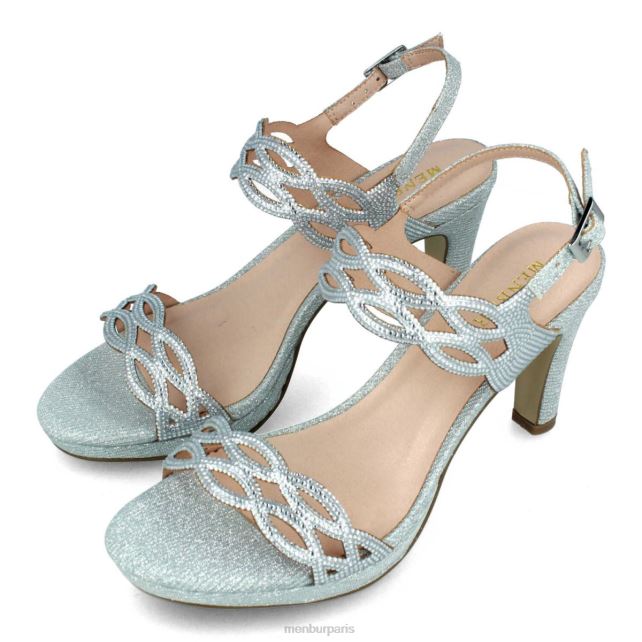 Menbur femmes Altino DVZ865798 talons moyens et bas argent