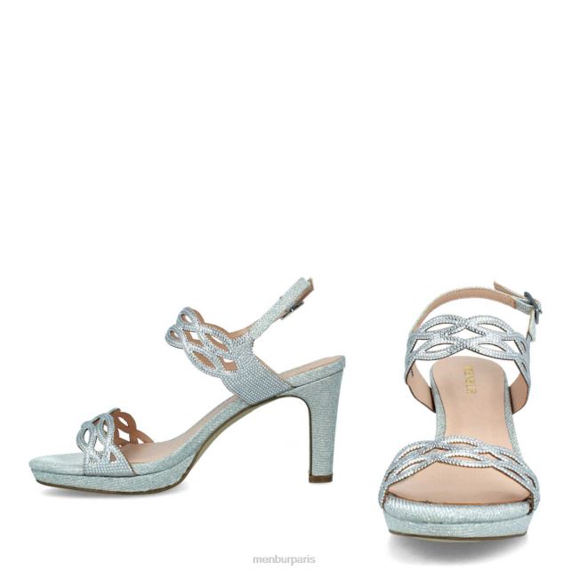 Menbur femmes Altino DVZ865798 talons moyens et bas argent