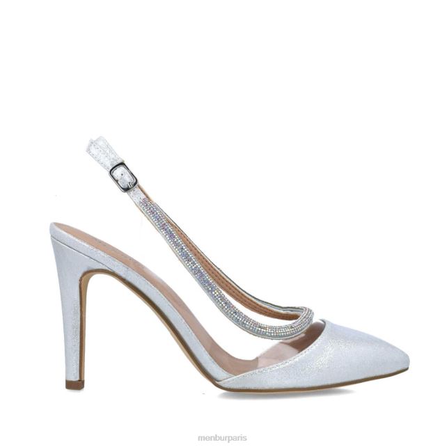 Menbur femmes Céphée DVZ861577 talons moyens et bas argent