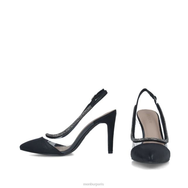 Menbur femmes Céphée DVZ865543 talons moyens et bas noir