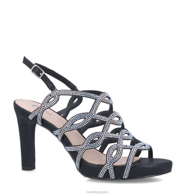 Menbur femmes Félix DVZ865820 talons moyens et bas noir