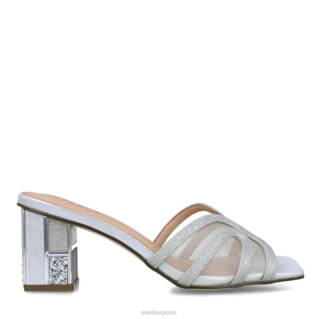 Menbur femmes Malaquita DVZ865647 talons moyens et bas argent