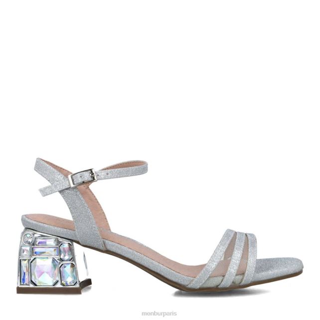 Menbur femmes Moldavie DVZ865674 talons moyens et bas argent