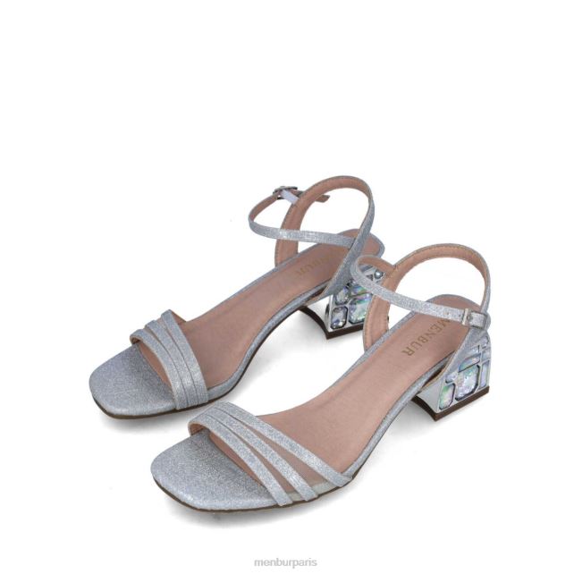 Menbur femmes Moldavie DVZ865674 talons moyens et bas argent